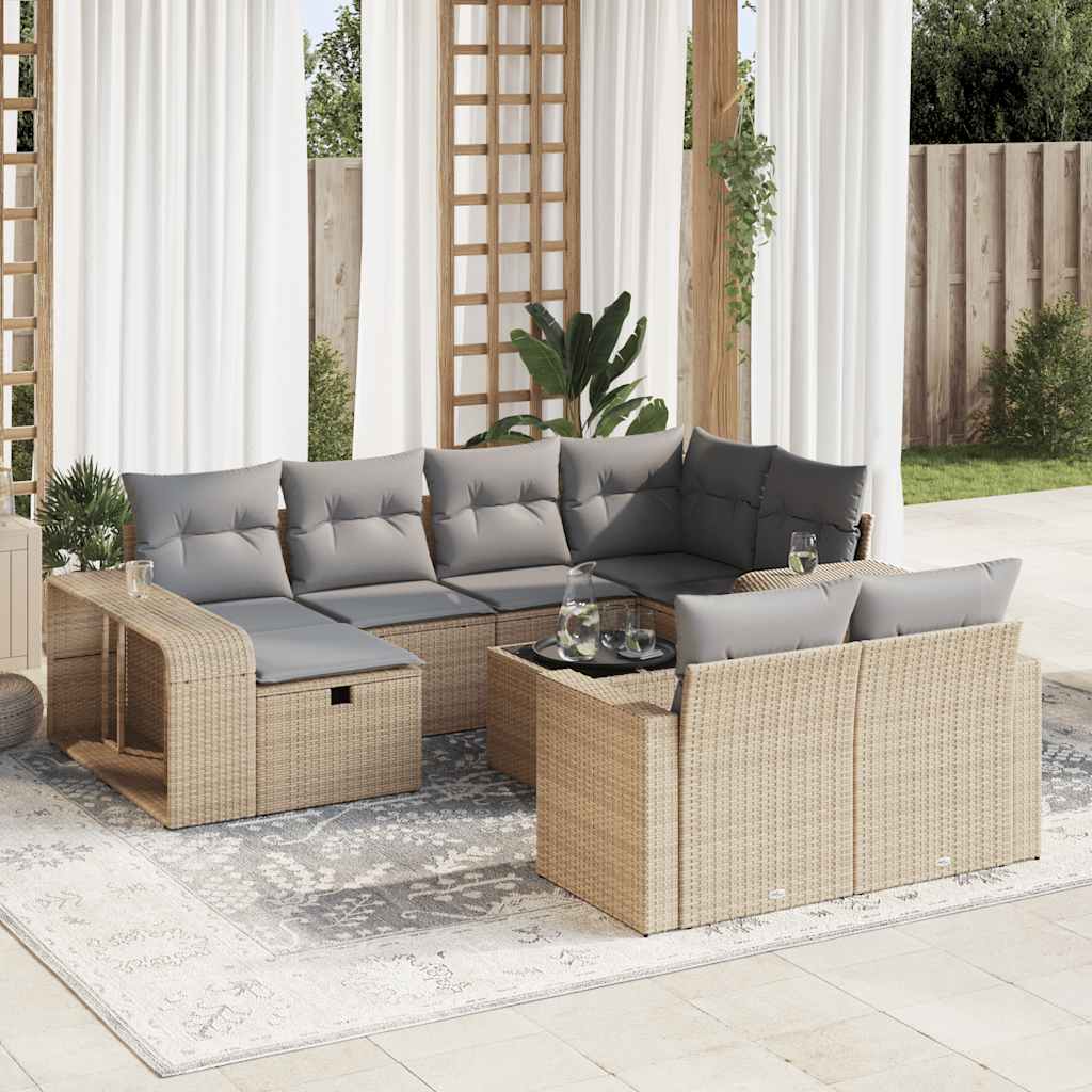 Tuinset Met Kussens Poly Rattan