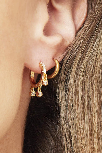 Earrings Little Hoops 1,2cm Gold Color Stainless Steel