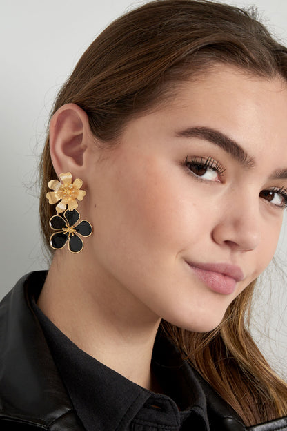 earrings 2 times flower