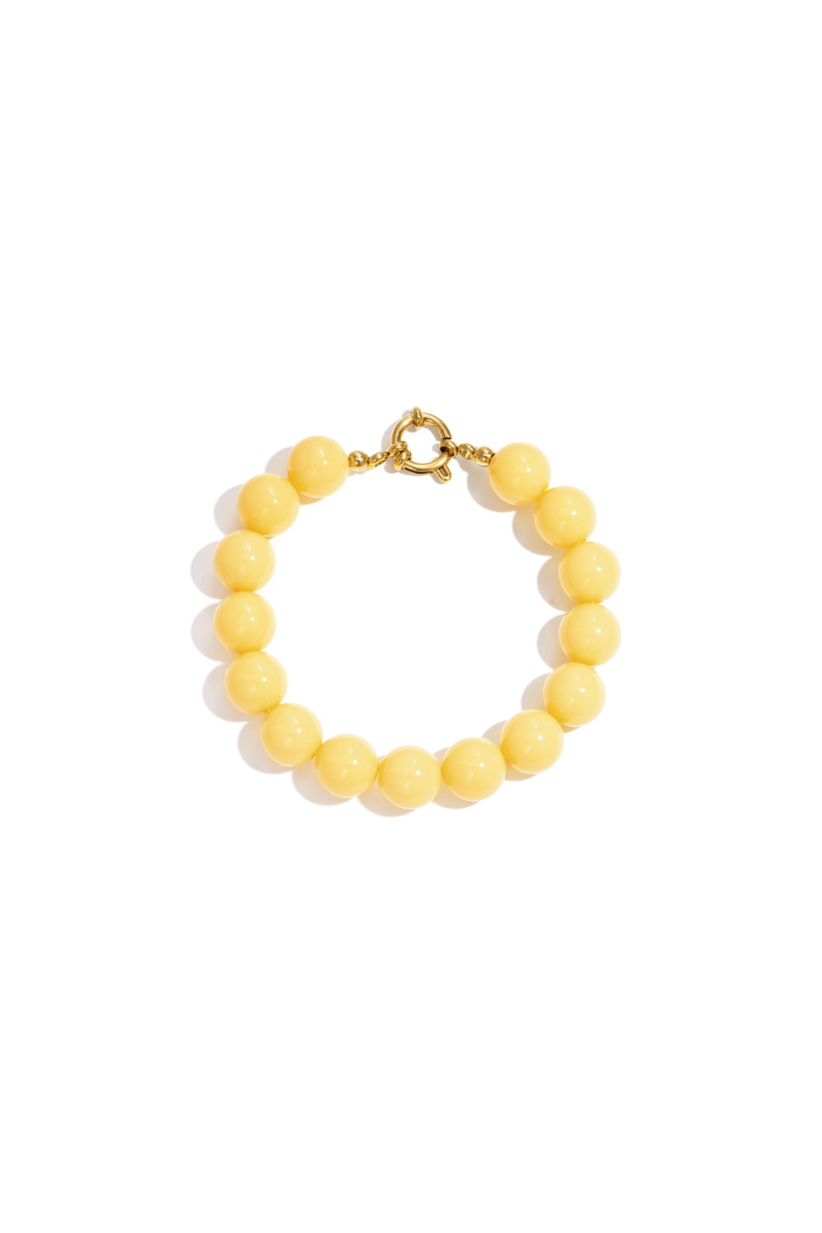 Ketting met medium kralen en frontsluiting-12mm