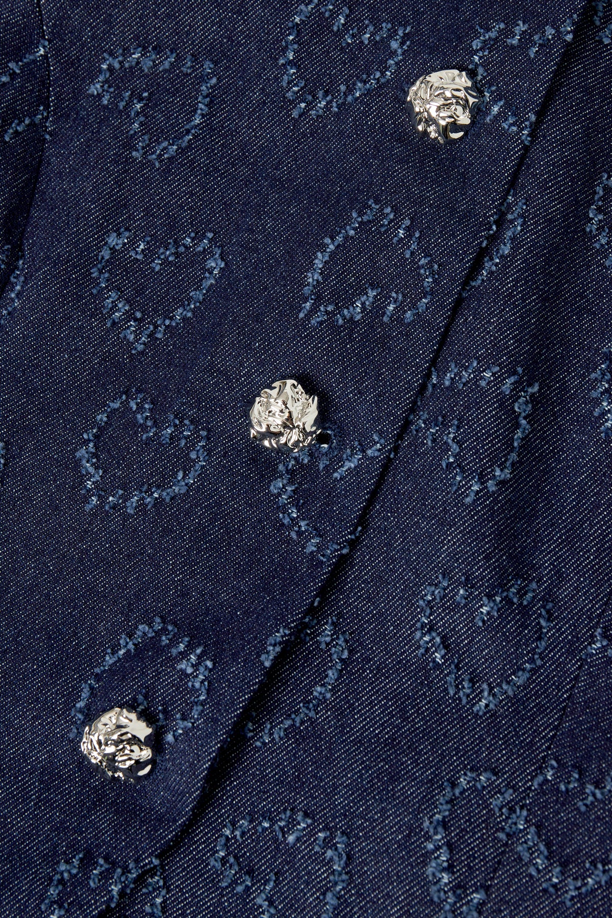 Cotton Women's Sleeveless Top Heart Pattern Button Front