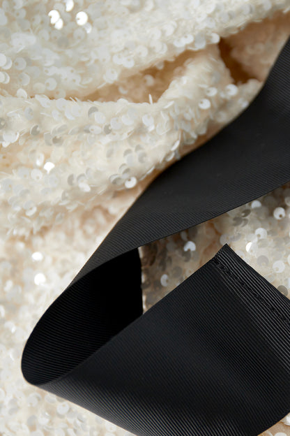 Polyester Long Sleeve Top Cropped Bow Detail