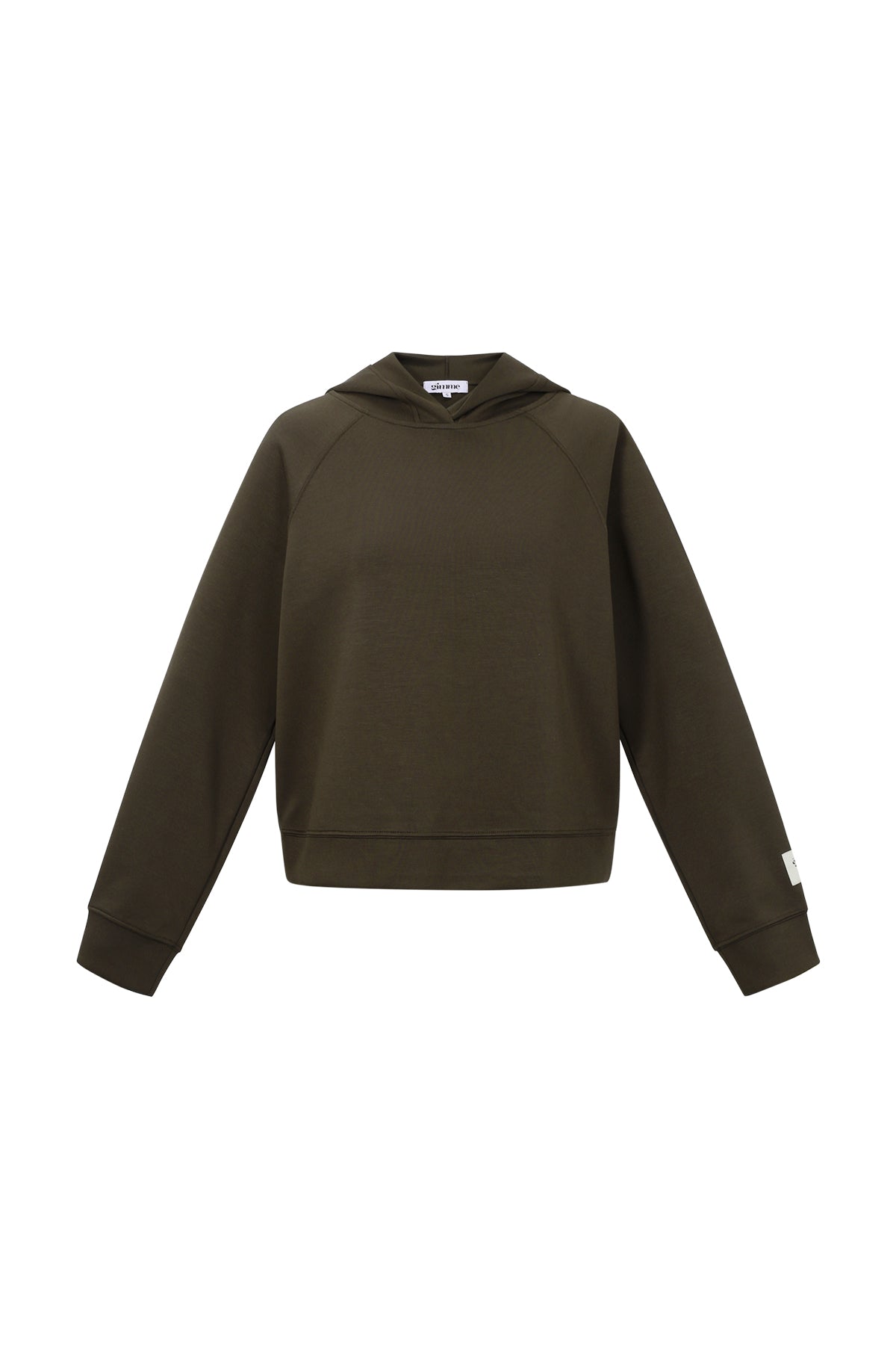 Knitted Polyester Fiber Women's Hoodie Sporty Solid Color