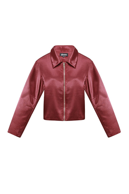 Woven Polyester Fiber Women's Jacket Casual Fall/Winter Solid Color