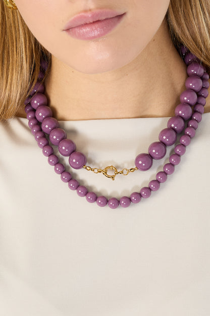 Ketting met medium kralen-10mm