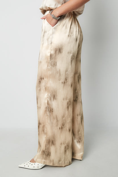 Woven Casual Women's Wide Leg Pants Tie-dye Spring/Summer