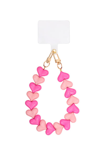 Double heart phone cords