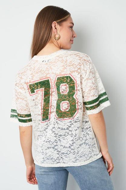 Polyester Fiber Women's T-shirt Sporty Color Clash