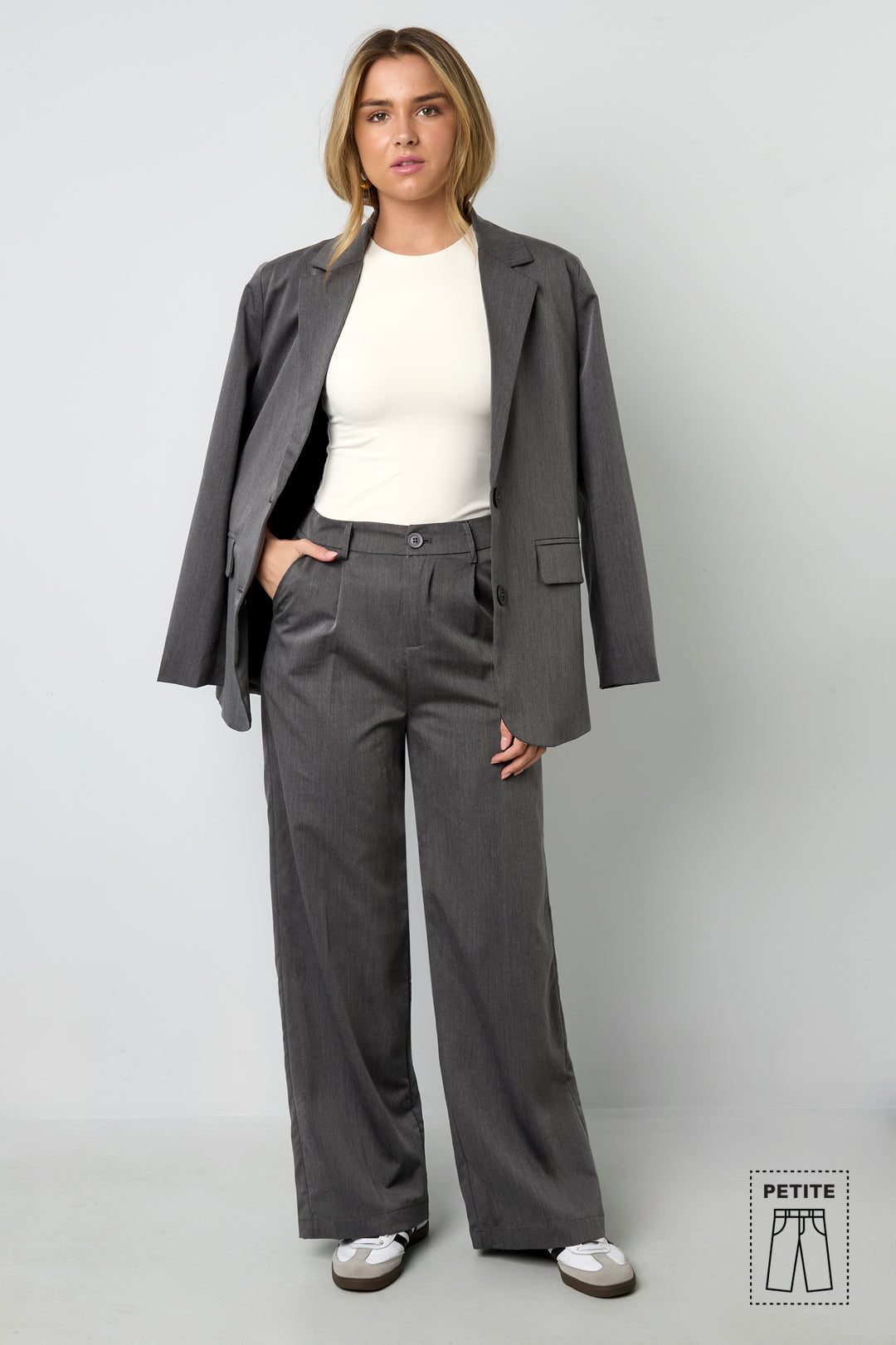 Woven Polyester Fiber Women's Straight Leg Pants Casual Fall/Winter