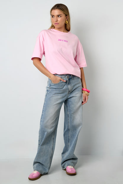 Cotton Knitted Women's T-shirt Casual Letters