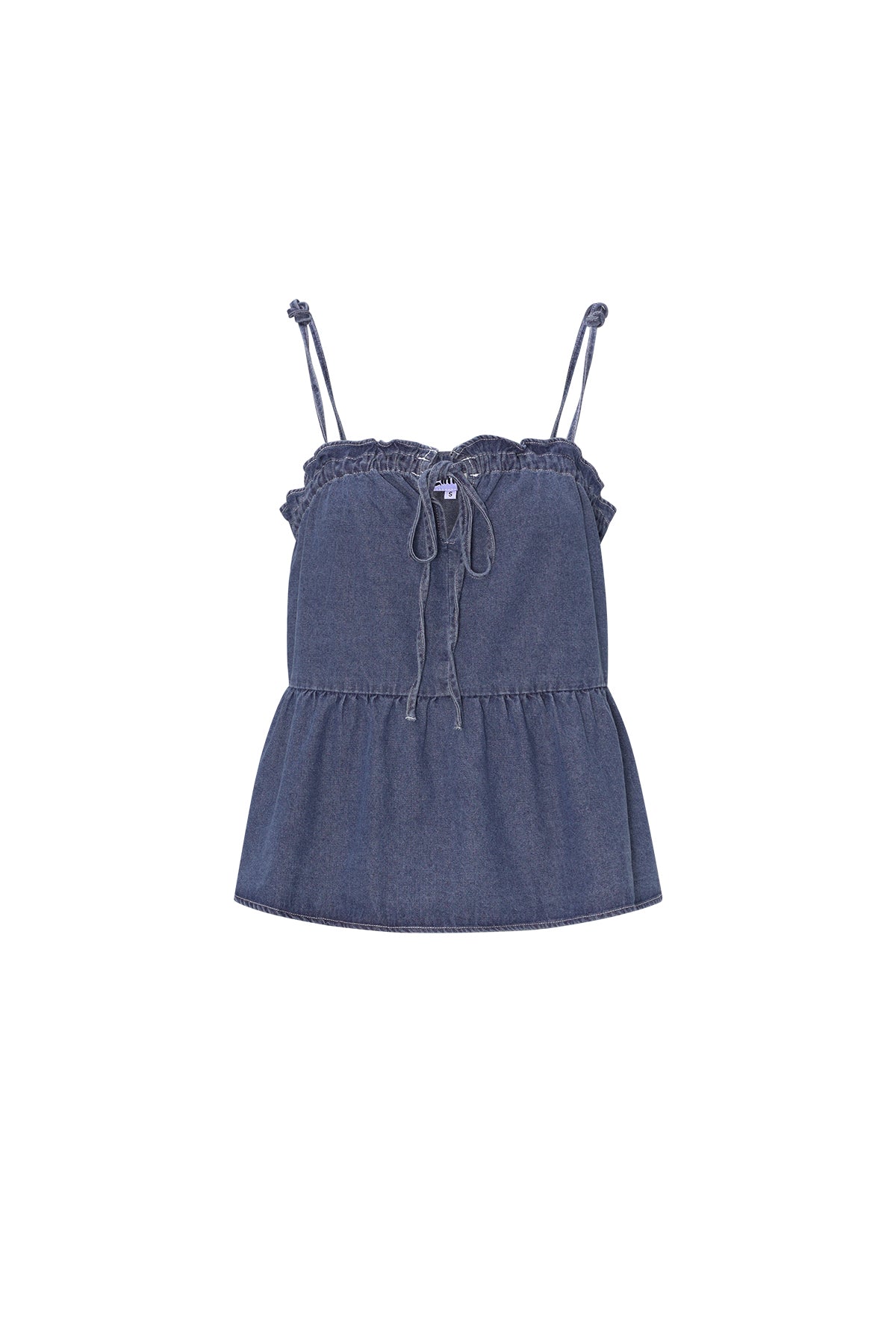 Woven Denim Women's Casual Top Spring/Summer Solid Color