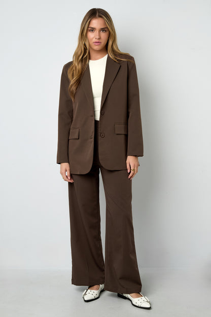 Woven Polyester Fiber Women's Suit Jacket Elegant Letters