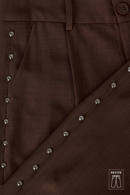 Woven Polyester Fiber Women's Wide Leg Pants Elegant Solid Color Fall/Winter