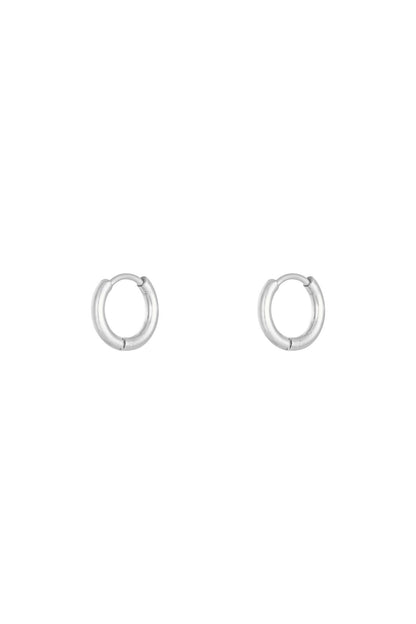 Earrings Little Hoops 1,2cm Gold Color Stainless Steel