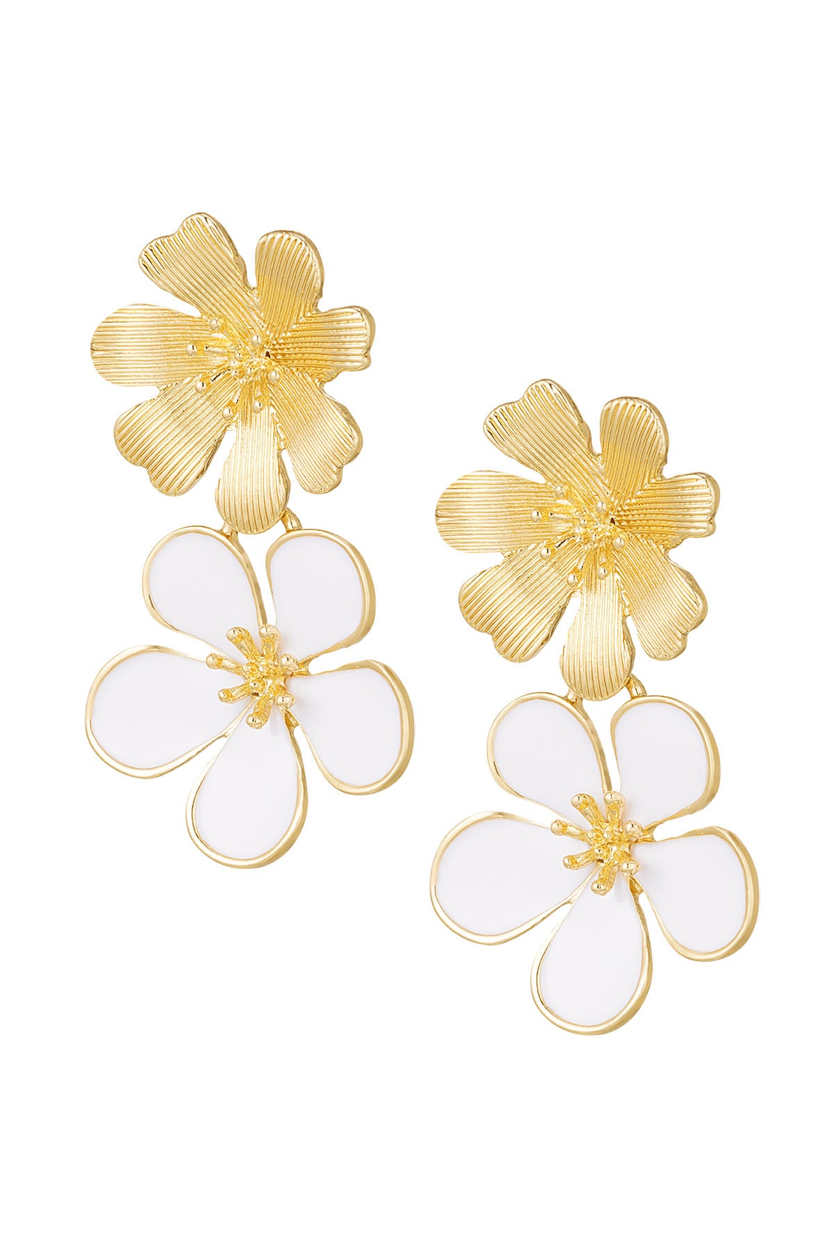 earrings 2 times flower