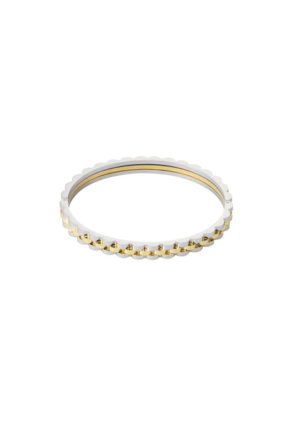 Link bangle bracelet - Silver Color color