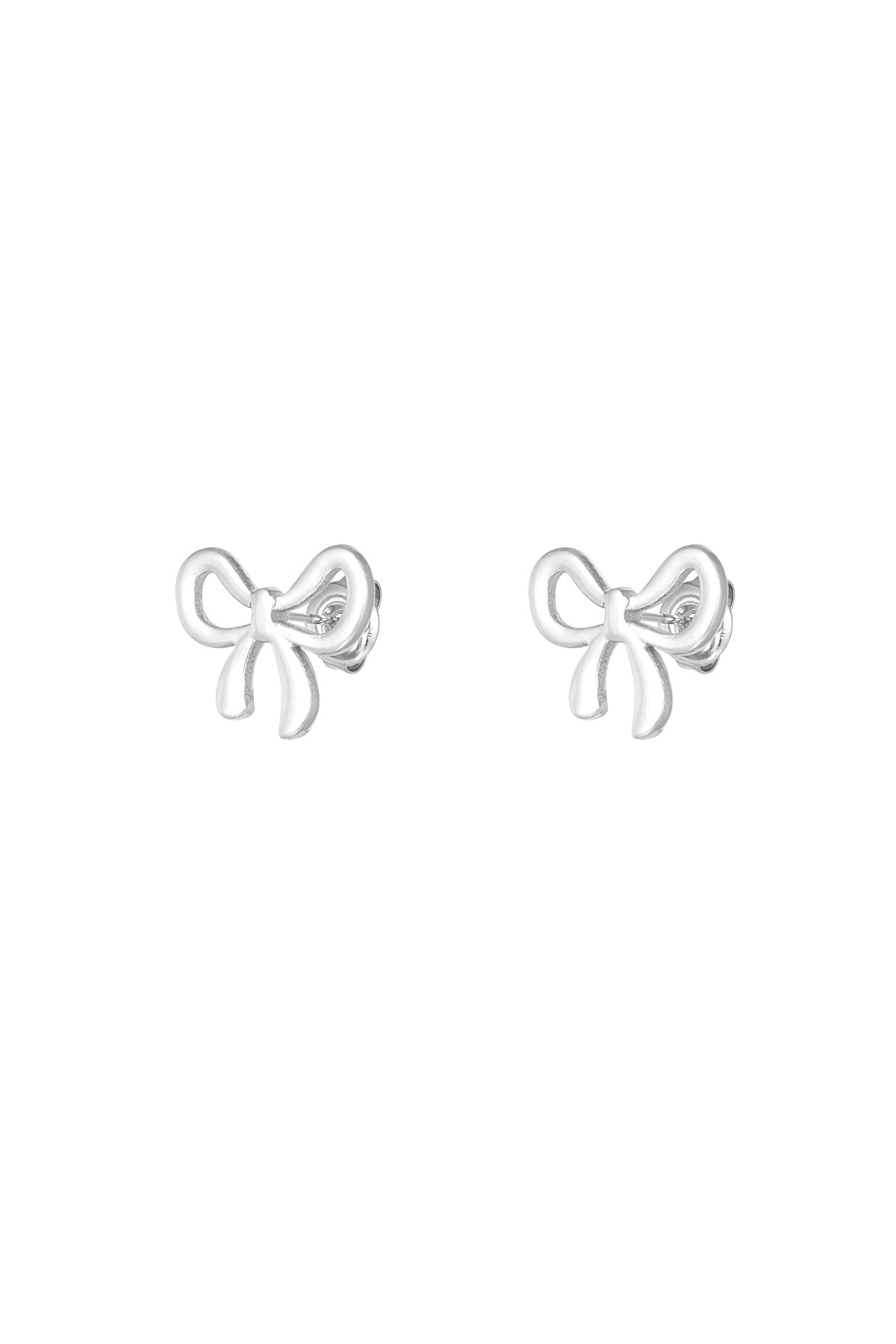stainless steel bowknot earring