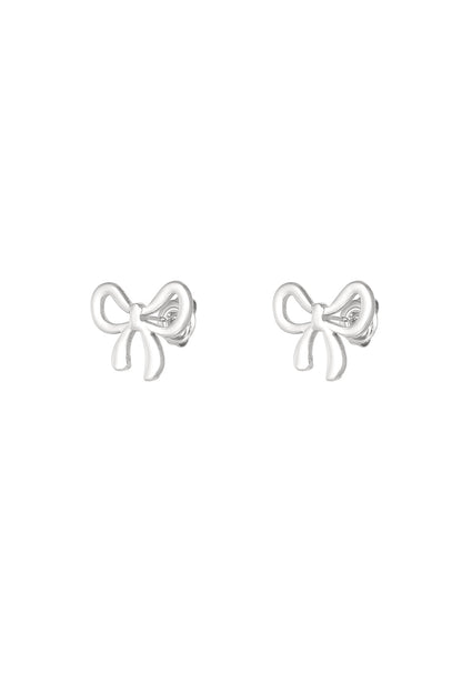 stainless steel bowknot earring