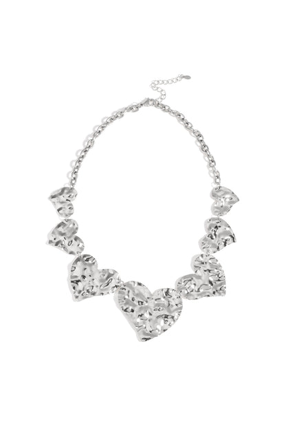 Roestvrijstalen kettingen met hart, casual, eenvoudige serie, damessieraden