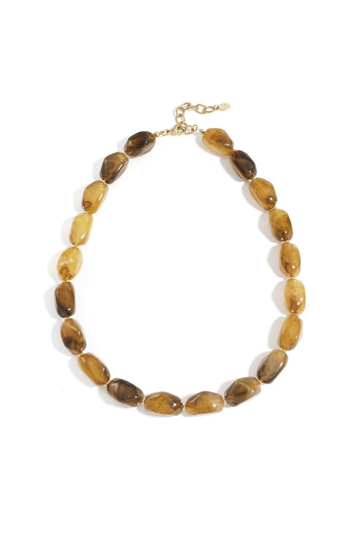 Ketting met organische kralen