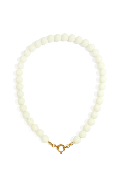 Ketting met kralen en frontsluiting-12mm