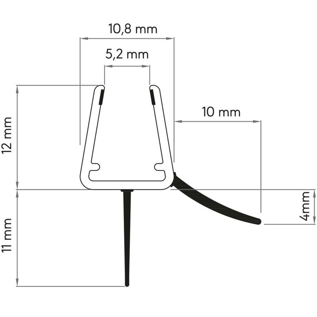 Sealskin Waterstop Voor Glazen Douchedeur