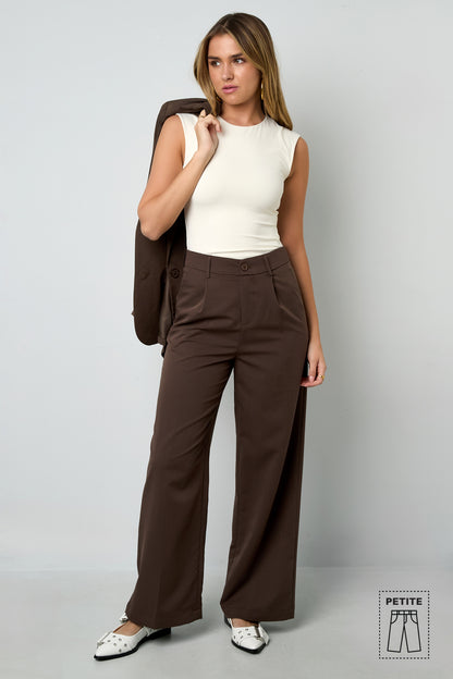 Woven Polyester Fiber Women's Straight Leg Pants Casual Fall/Winter