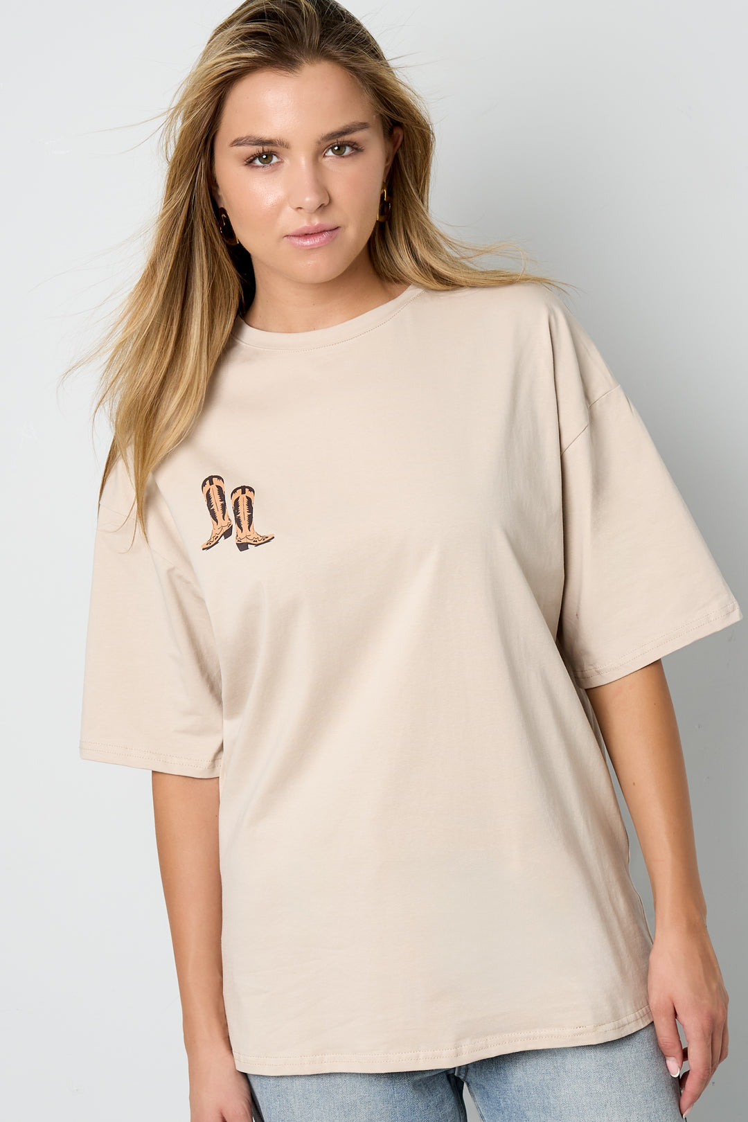 Cotton Knitted Women's T-shirt Casual Cartoon