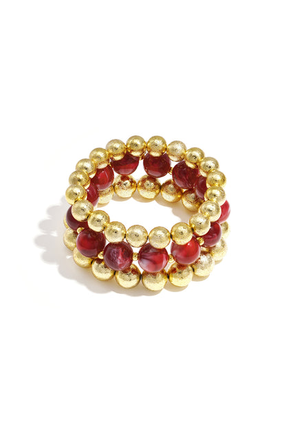 Armbanden set van 3 met kralen