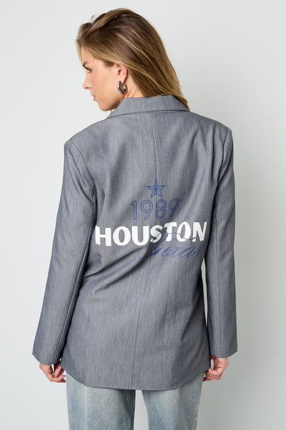 Woven Polyester Fiber Women's Suit Set Elegant Letters
