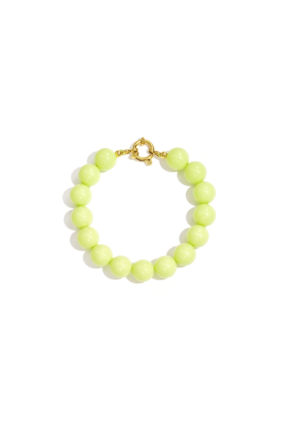 Ketting met medium kralen en frontsluiting-12mm