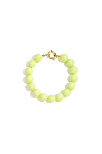 Ketting met medium kralen en frontsluiting-12mm