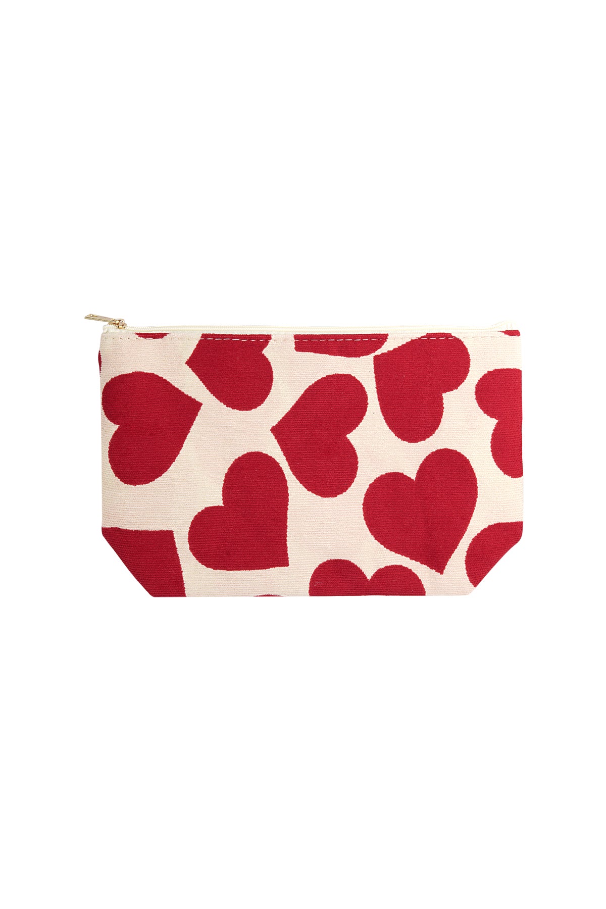 Make-up bag with hearts