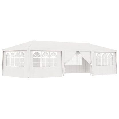 Partytent met zijwanden professioneel 90 g/m² 4x9 m wit