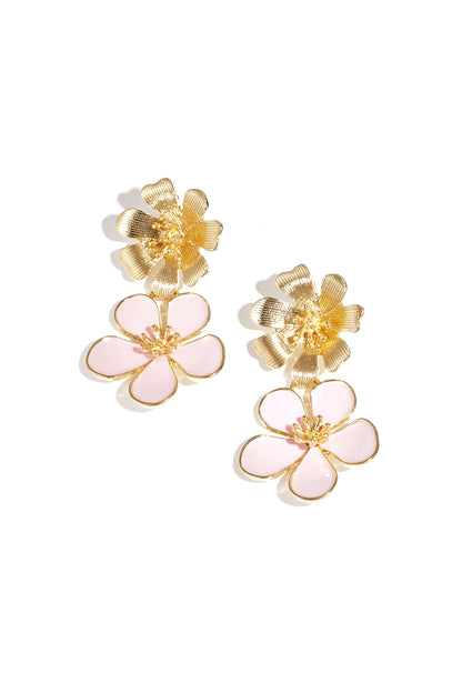 earrings 2 times flower