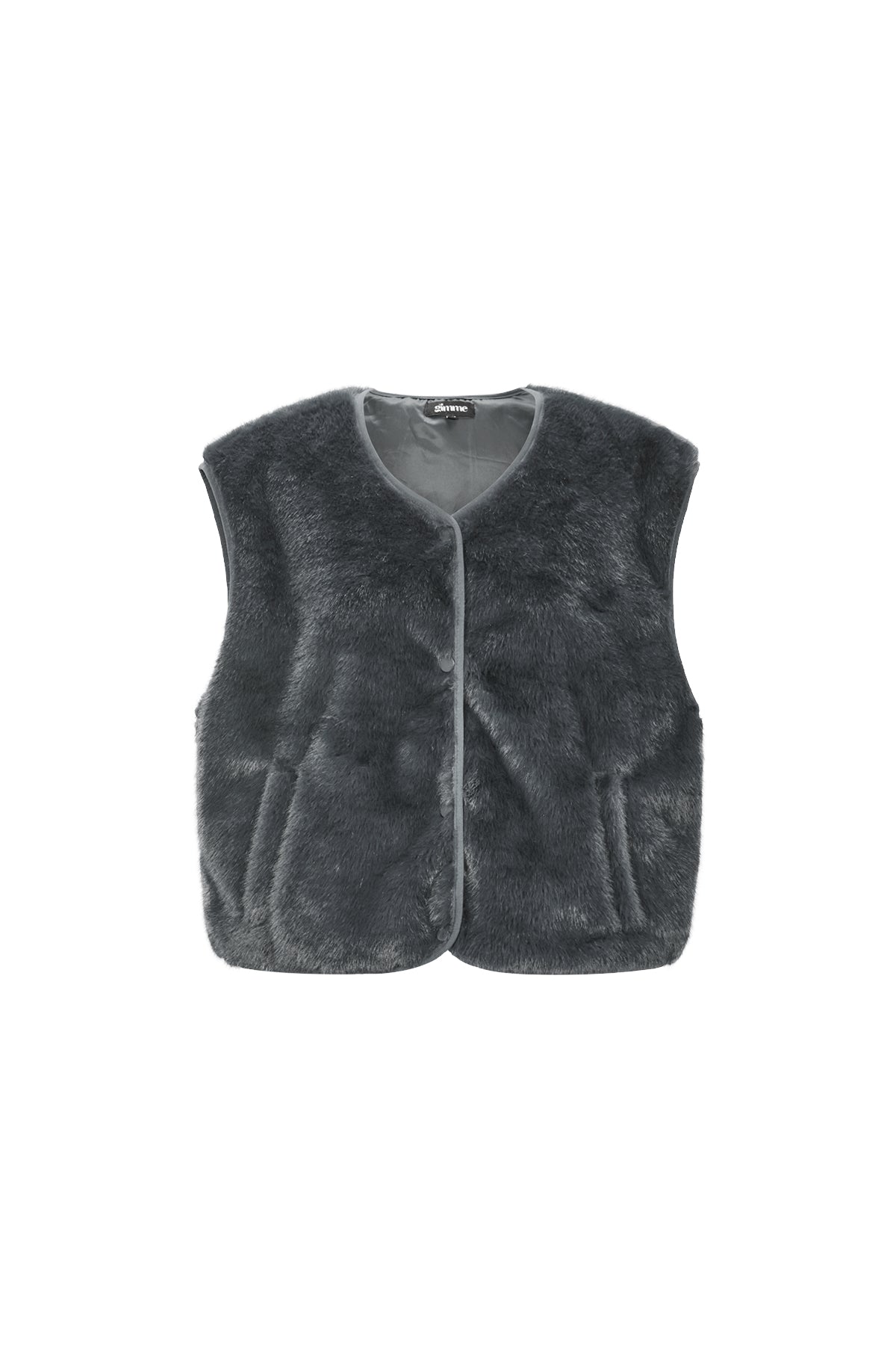 Woven Polyester Fiber Women's Vest Casual Fall/Winter Solid Color