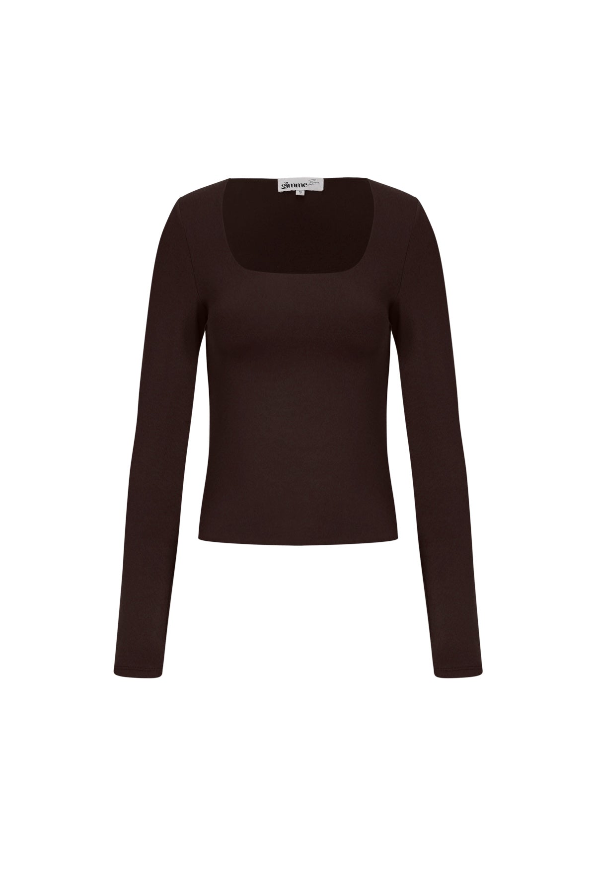 Knitted Nylon Women's Long Sleeve Top Basic Solid Color