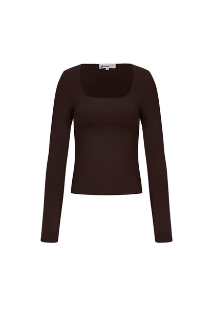 Knitted Nylon Women's Long Sleeve Top Basic Solid Color