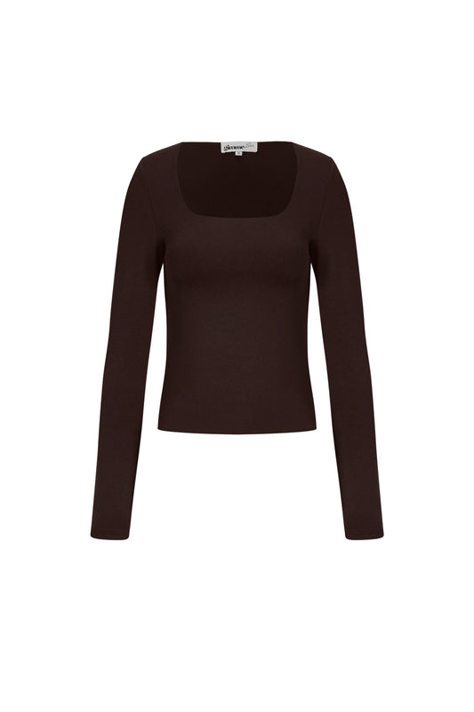 Knitted Nylon Women's Long Sleeve Top Basic Solid Color