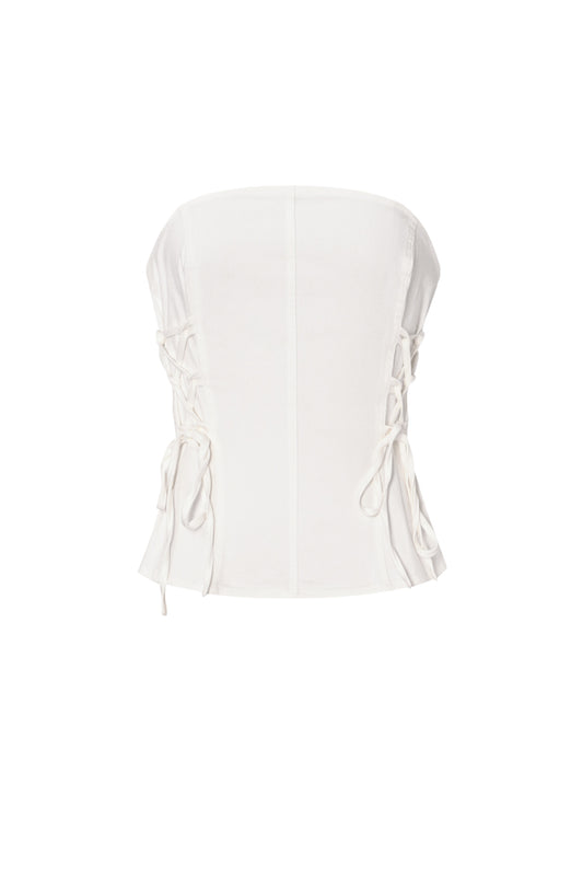 Woven Cotton Women's Denim Top Elegant Solid Color Spring/Summer