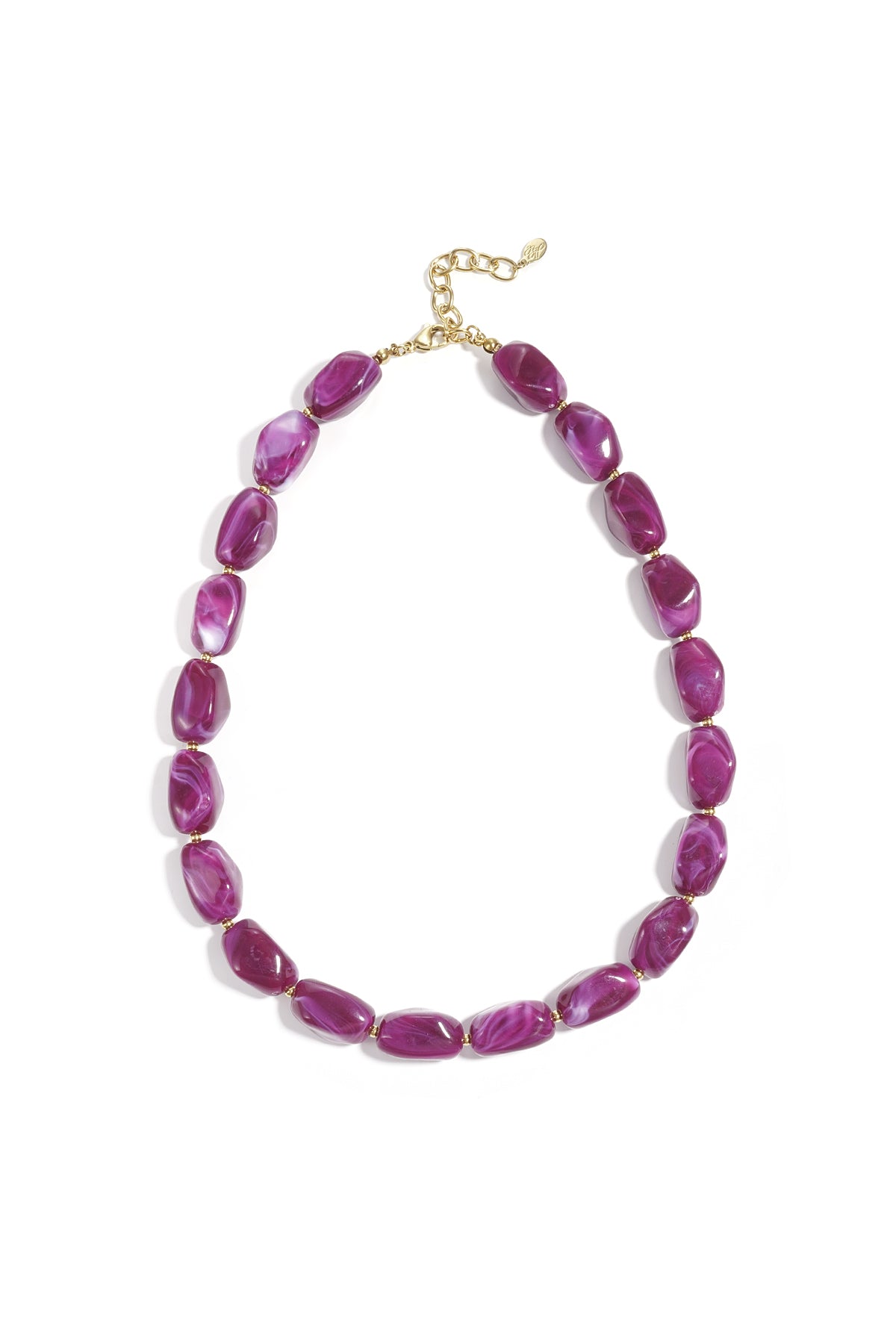 Ketting met organische kralen