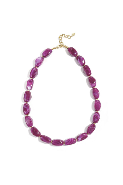 Ketting met organische kralen