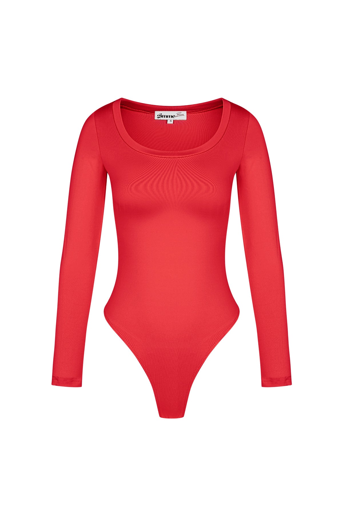 Polyester Women's Long Sleeve Bodysuit High Stretch Form-Fitting