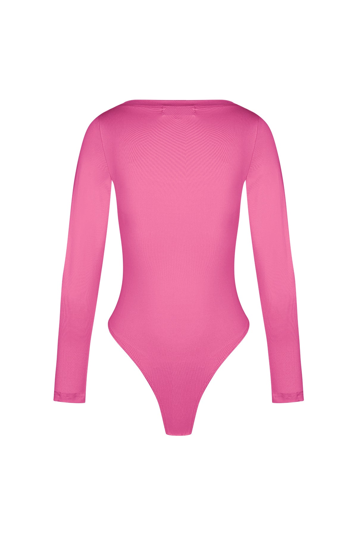 Polyester Women's Long Sleeve Bodysuit High Stretch Form-Fitting