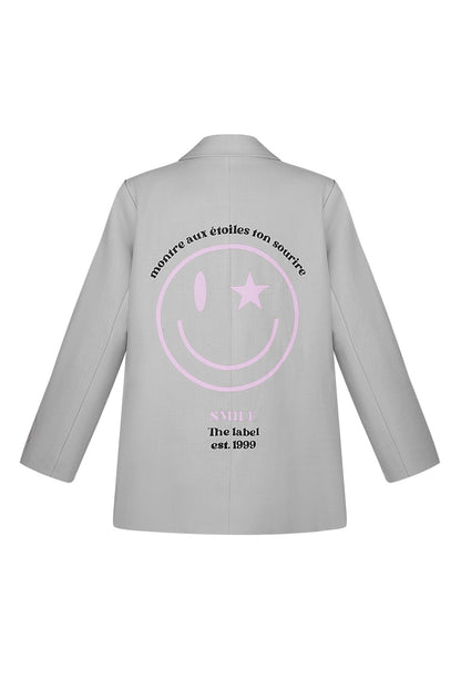 Polyester Women's Blazer Set Oversized Fit with Embroidered Logo