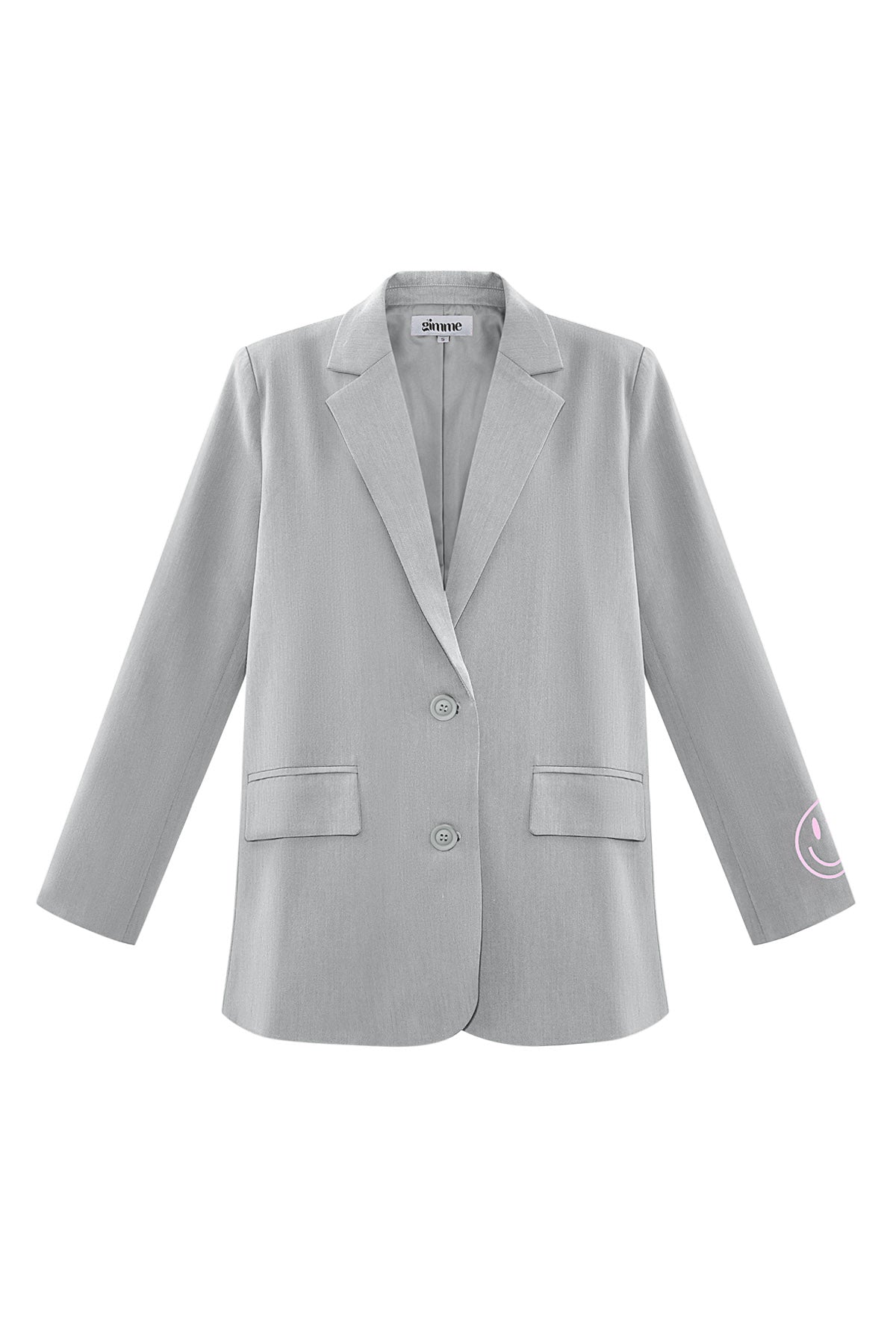 Polyester Women's Blazer Set Oversized Fit with Embroidered Logo