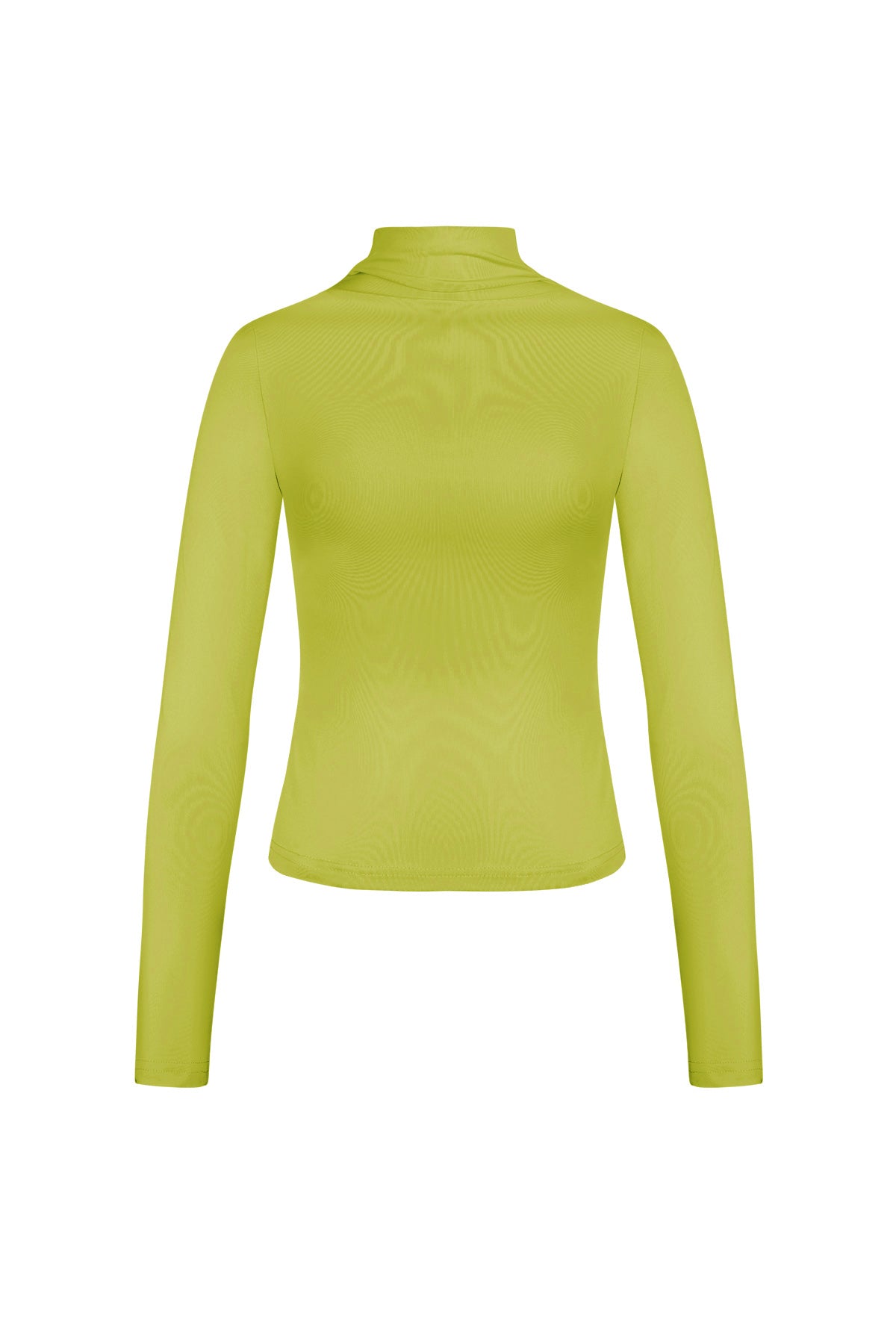 Polyester Women's Long Sleeve Top Ribbed Turtleneck