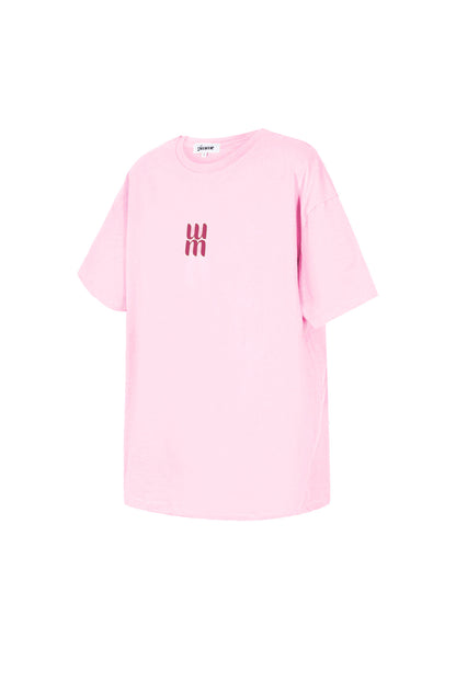 Cotton Women's T-shirt Oversized Minimalist Logo