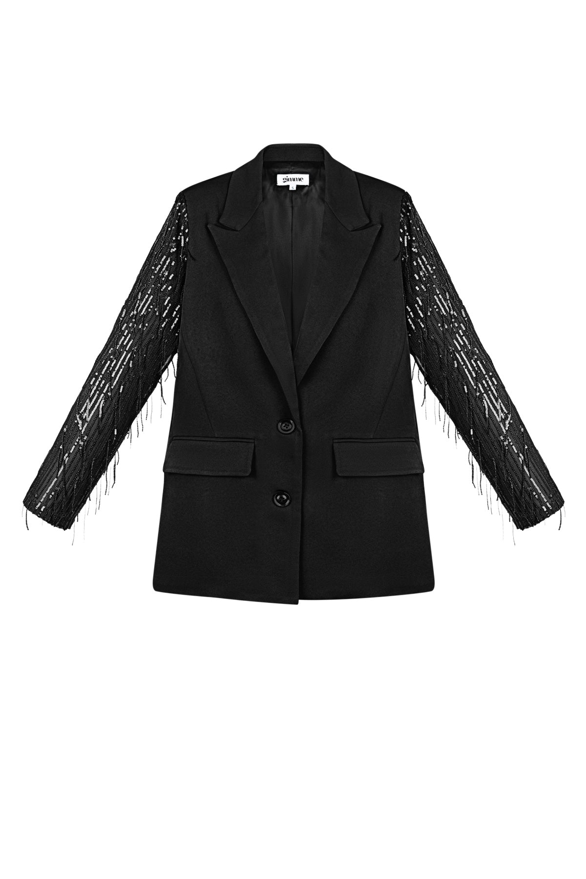 Polyester Women's Suit Jacket Fringe Sleeve Design