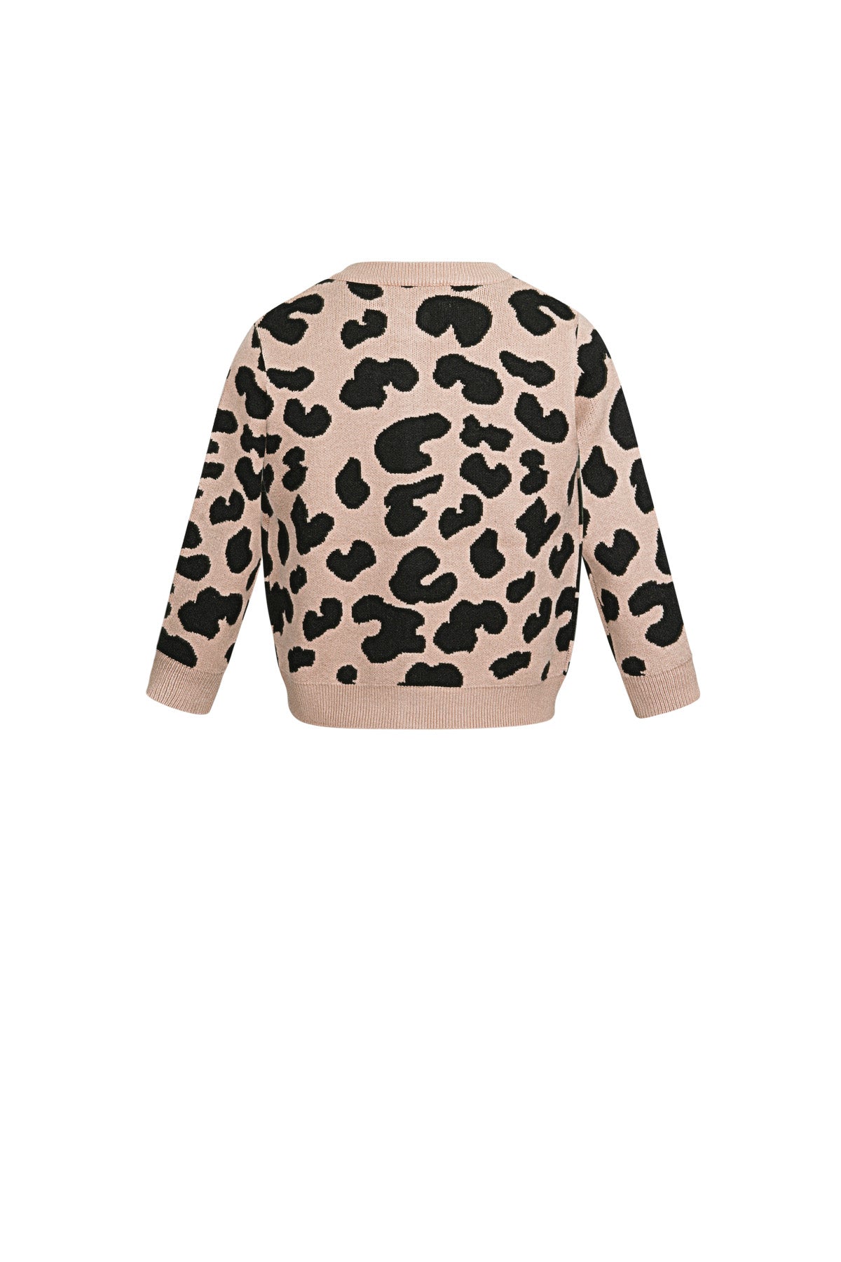 Viscose Knit Cardigan Women's Leopard Print Pattern Stylish